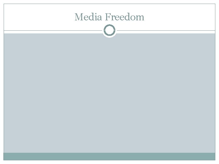 Media Freedom 