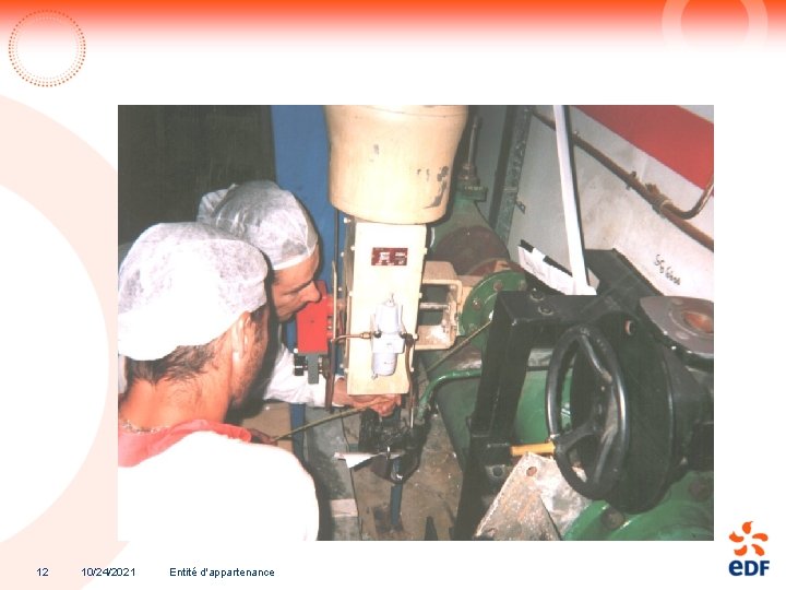 12 10/24/2021 Entité d'appartenance 
