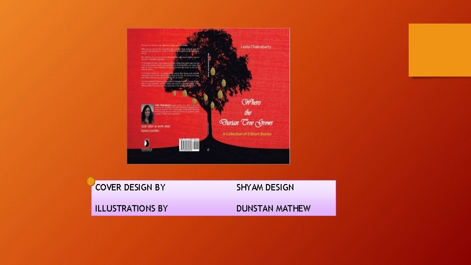 COVER DESIGN BY SHYAM DESIGN ILLUSTRATIONS BY DUNSTAN MATHEW 