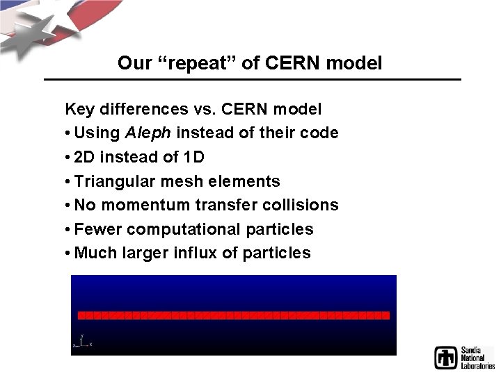 Our “repeat” of CERN model Key differences vs. CERN model • Using Aleph instead