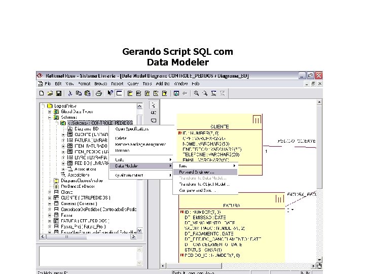 Gerando Script SQL com Data Modeler 