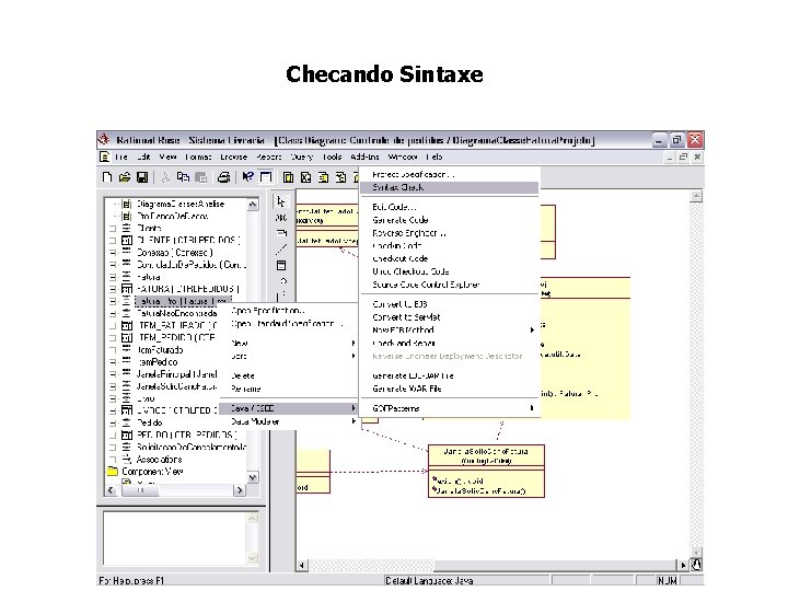 Checando Sintaxe 