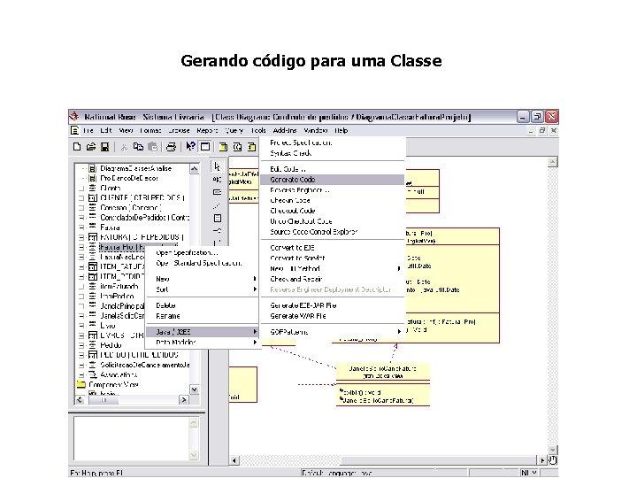Gerando código para uma Classe 