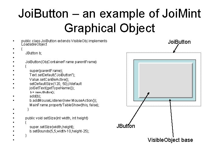 Joi. Button – an example of Joi. Mint Graphical Object • • • Joi. Joi. Button – an example of Joi. Mint Graphical Object • • • Joi.