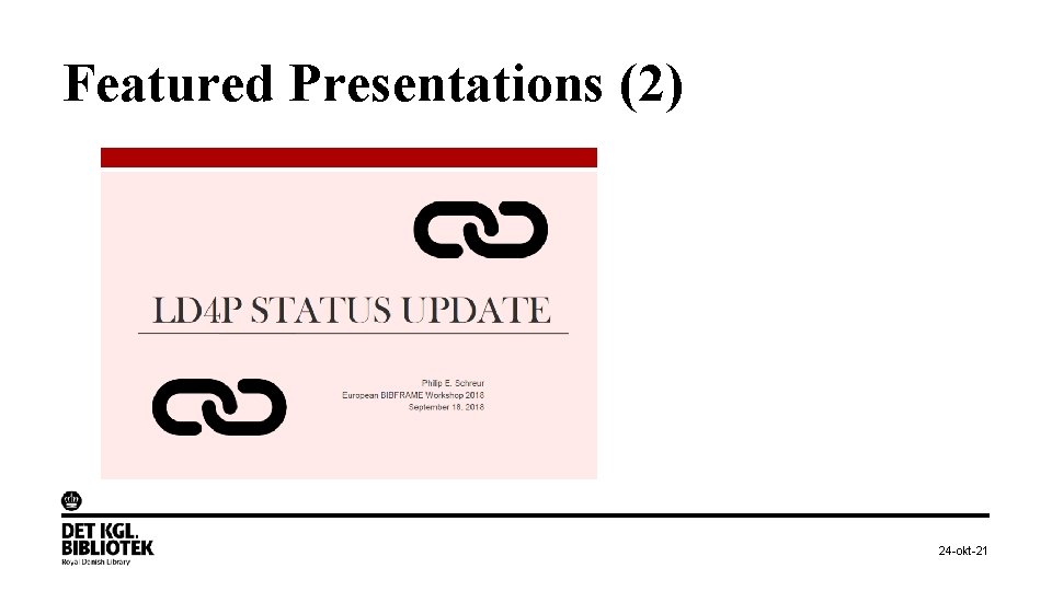 Featured Presentations (2) 24 -okt-21 