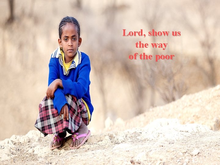Lord, show us the way of the poor 