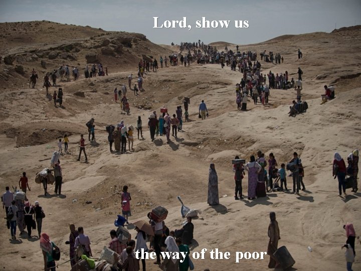 Lord, show us the way of the poor 