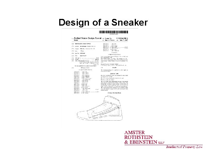Design of a Sneaker 