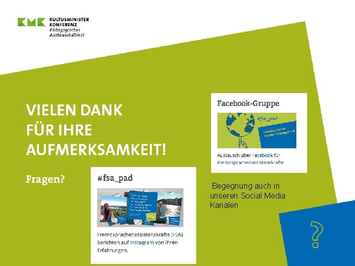 Begegnung auch in unseren Social Media Kanälen 