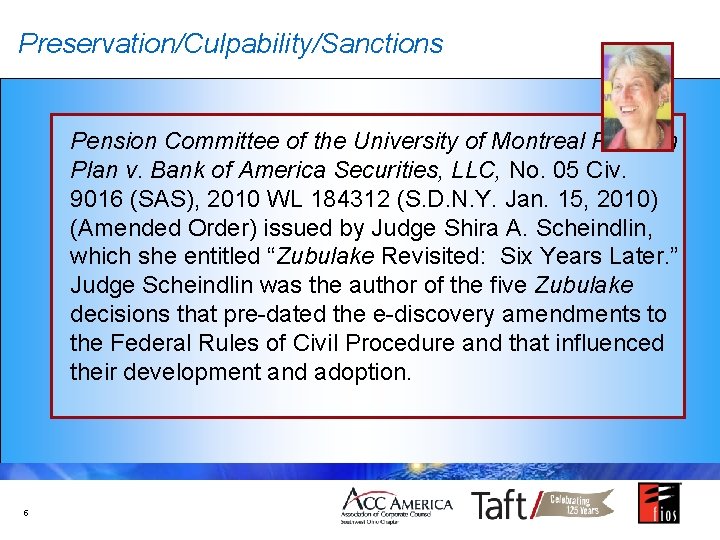 Preservation/Culpability/Sanctions Pension Committee of the University of Montreal Pension Plan v. Bank of America