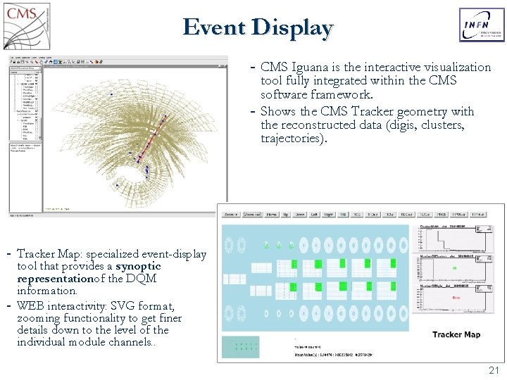 Event Display CMS Iguana is the interactive visualization tool fully integrated within the CMS