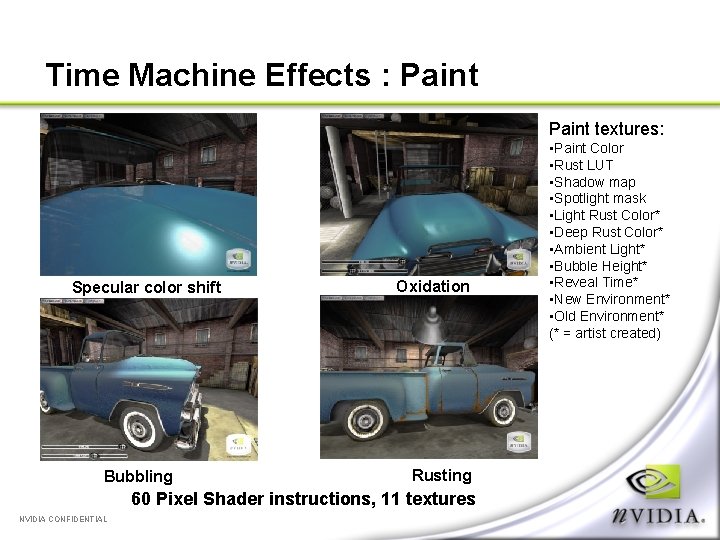 Time Machine Effects : Paint textures: Specular color shift Bubbling Oxidation Rusting 60 Pixel