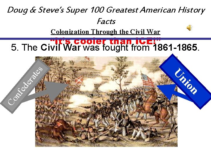 Doug & Steve’s Super 100 Greatest American History Facts Colonization Through the Civil War