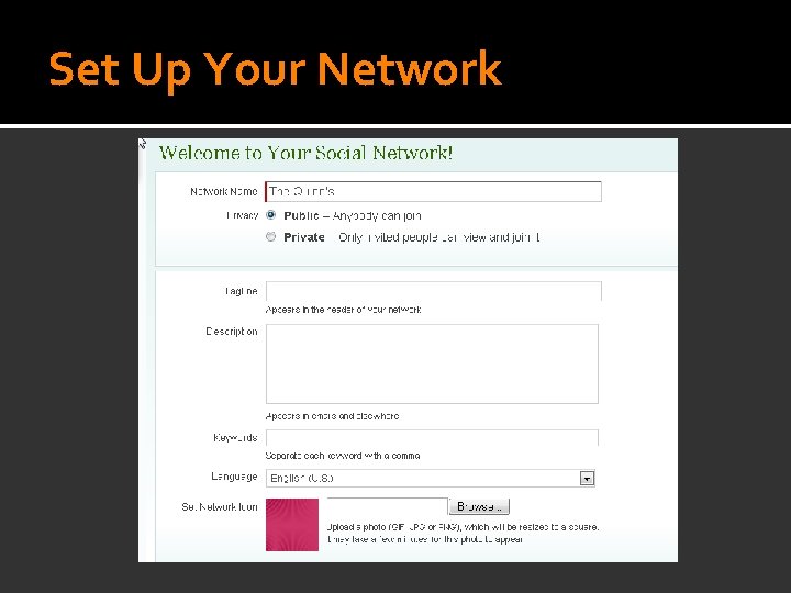 Set Up Your Network 