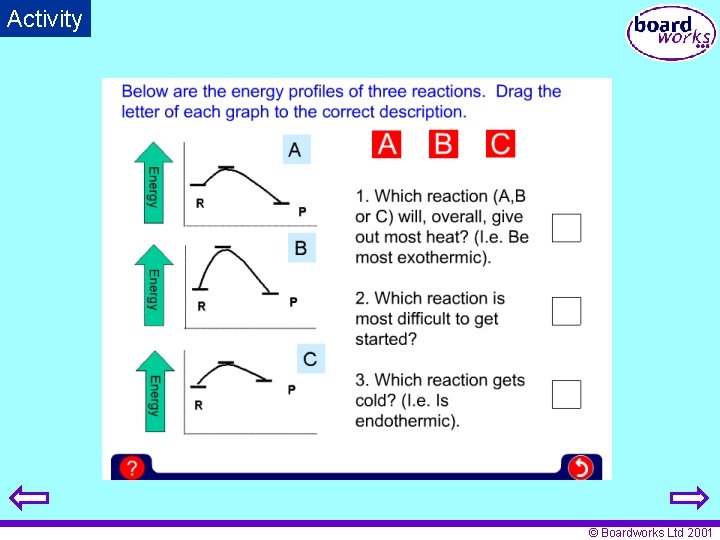 Activity © Boardworks Ltd 2001 