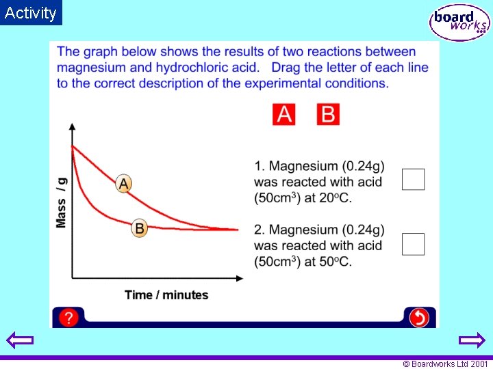 Activity © Boardworks Ltd 2001 