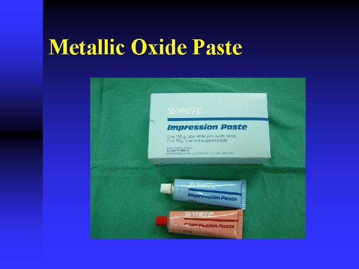 Metallic Oxide Paste 