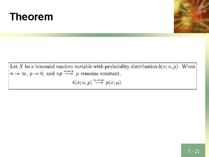 Theorem 5 - 21 