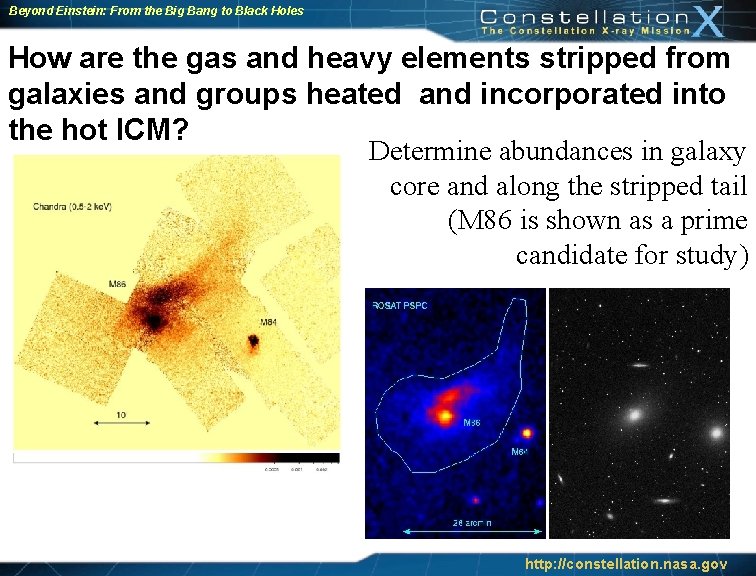 Beyond Einstein: From the Big Bang to Black Holes How are the gas and