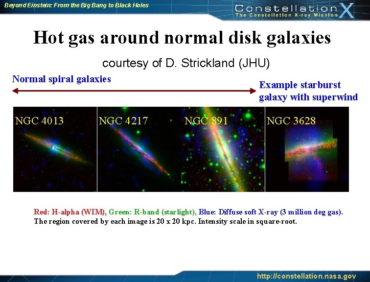 Beyond Einstein: From the Big Bang to Black Holes Hot gas around normal disk