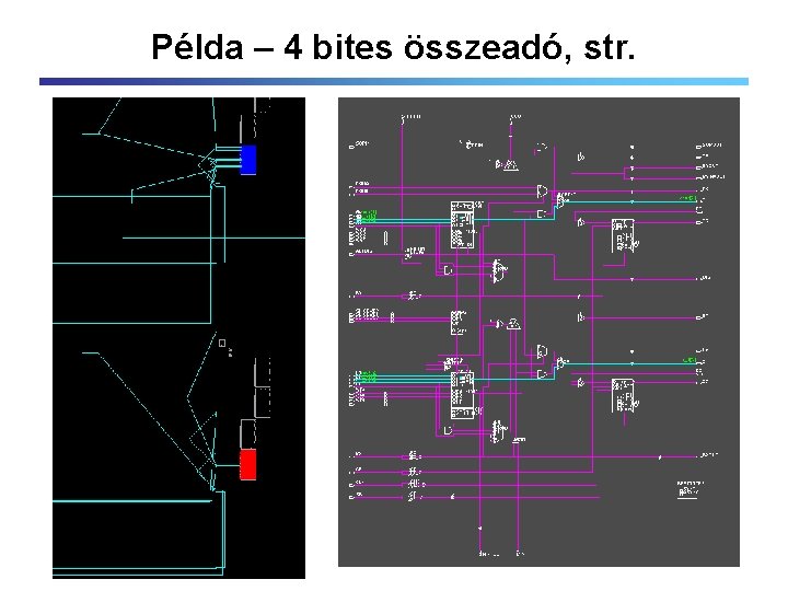 Példa – 4 bites összeadó, str. 