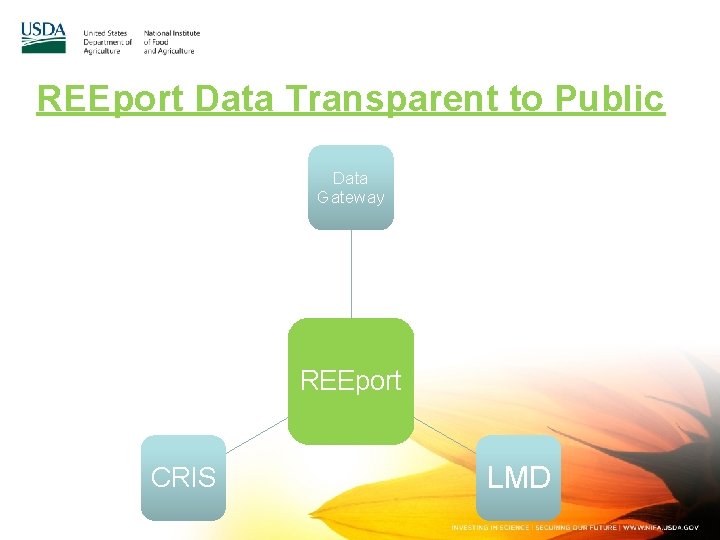 REEport Data Transparent to Public Data Gateway REEport CRIS LMD 