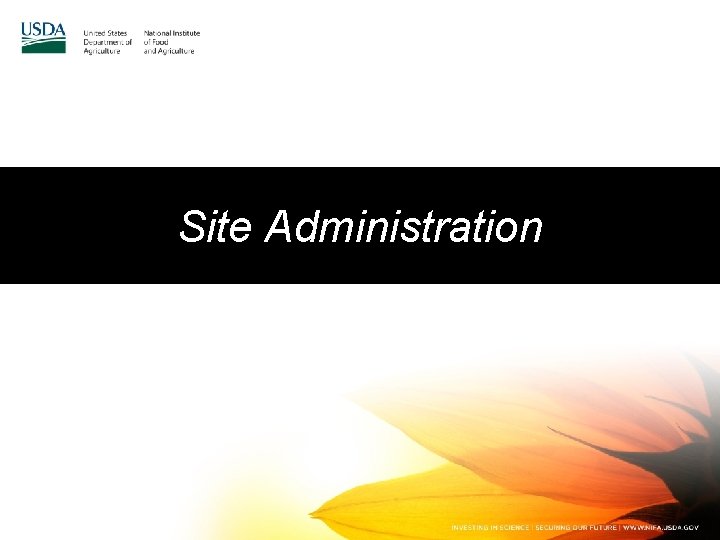 Site Administration 