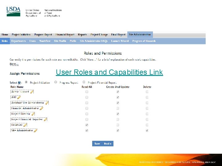 User Roles and Capabilities Link 