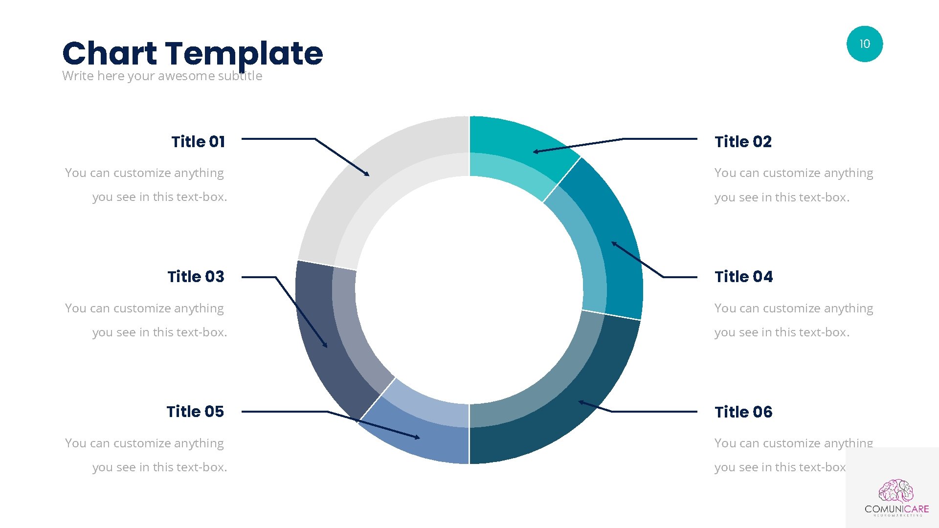 Chart Template 10 Write here your awesome subtitle Title 01 You can customize anything
