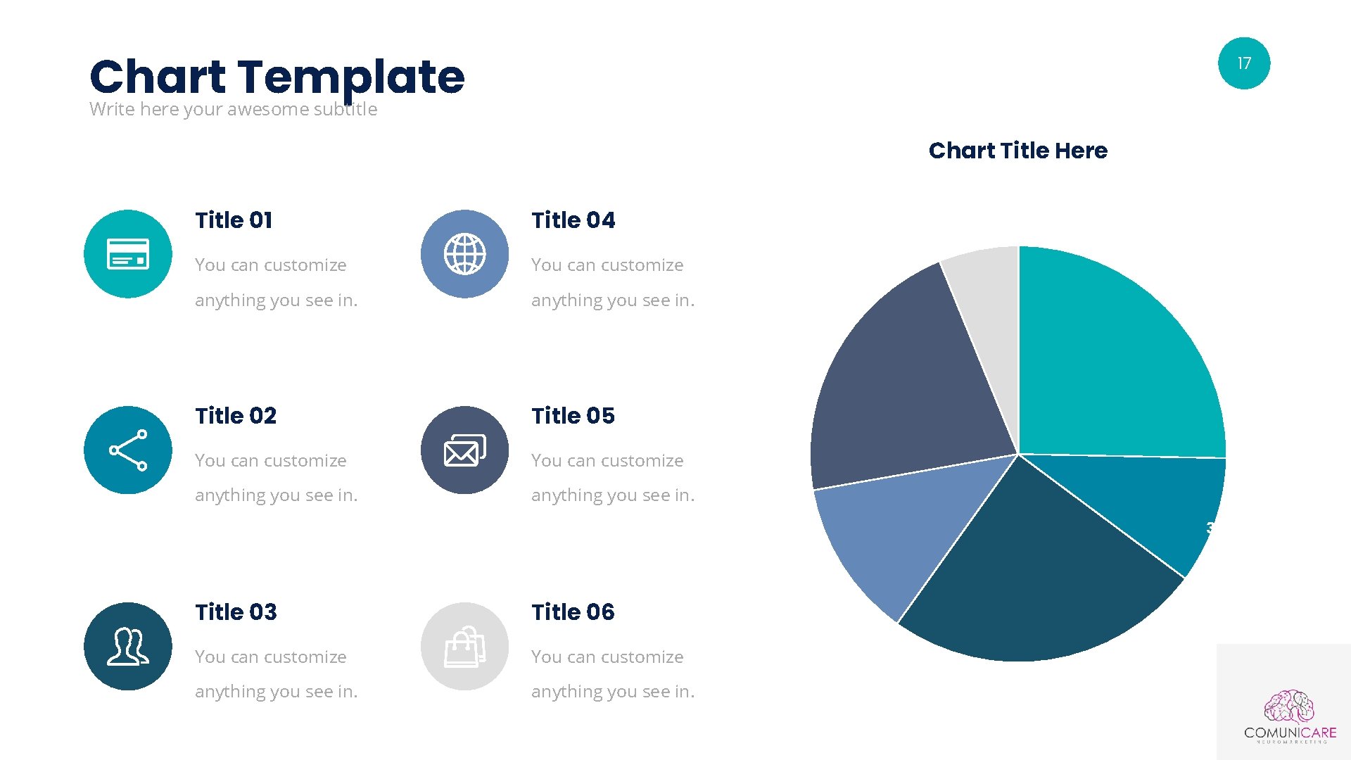 Chart Template 17 Write here your awesome subtitle Chart Title Here Title 01 Title