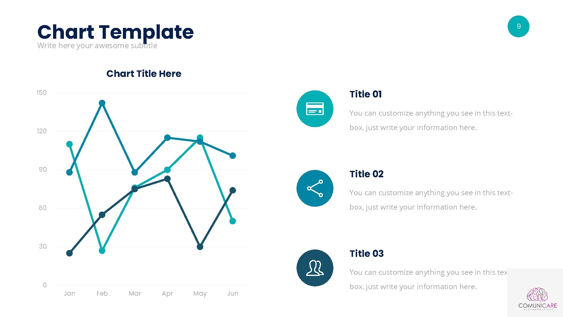 Chart Template 9 Write here your awesome subtitle Chart Title Here Title 01 150