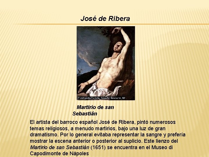 José de Ribera Martirio de san Sebastián El artista del barroco español José de