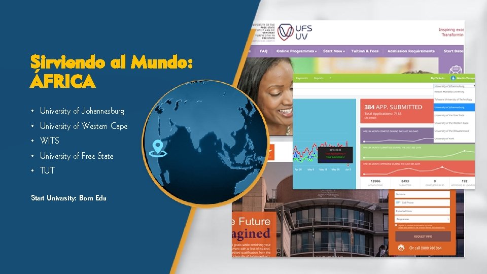 Sirviendo al Mundo: ÁFRICA • University of Johannesburg • University of Western Cape •