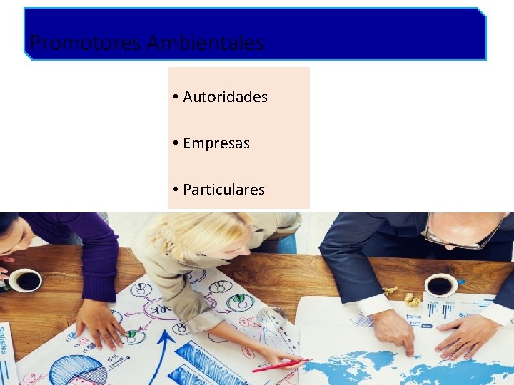 Promotores Ambientales • Autoridades • Empresas • Particulares 