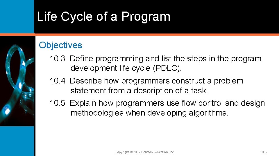 Life Cycle of a Program Objectives 10. 3 Define programming and list the steps