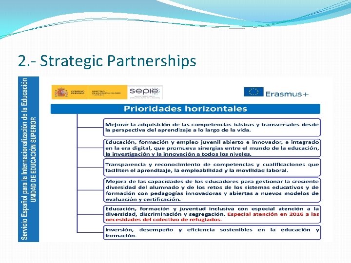 2. - Strategic Partnerships 