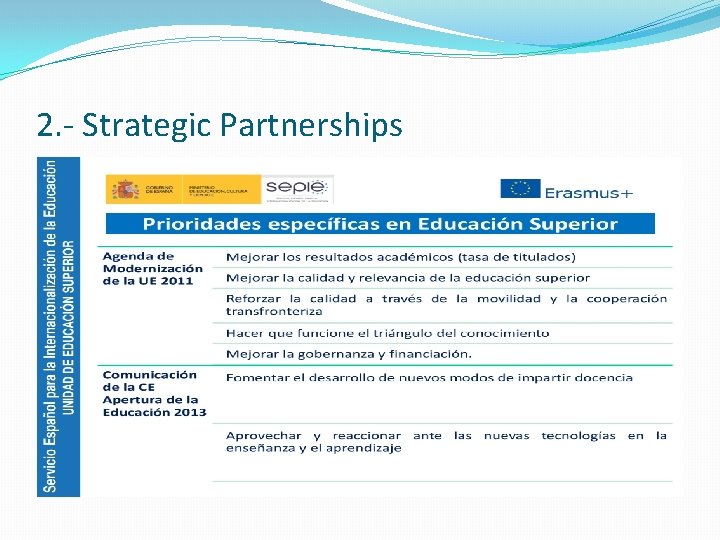 2. - Strategic Partnerships 