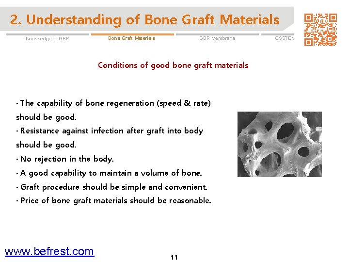 2. Understanding of Bone Graft Materials Knowledge of GBR Membrane Bone Graft Materials Conditions