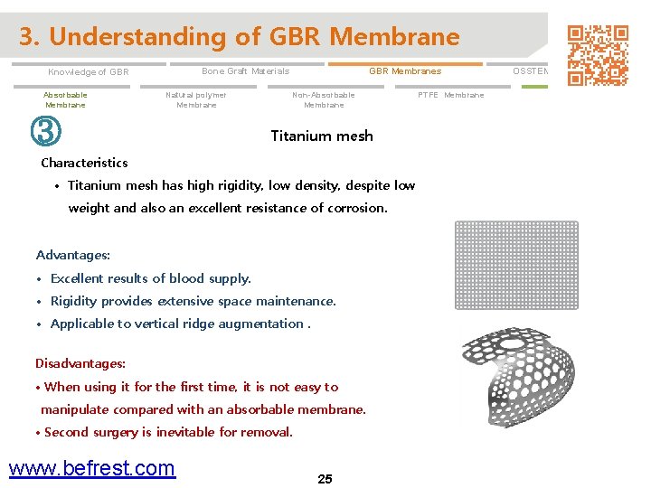 3. Understanding of GBR Membrane Absorbable Membrane GBR Membranes Bone Graft Materials Knowledge of