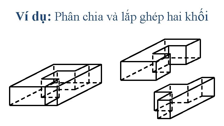 Ví dụ: Phân chia và lắp ghép hai khối 