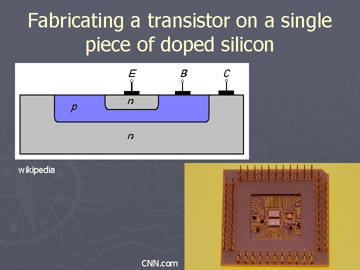 Fabricating a transistor on a single piece of doped silicon wikipedia CNN. com 