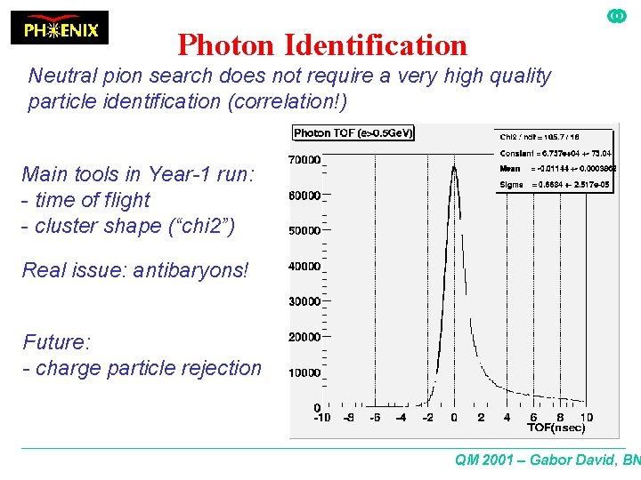 Photon Identification Neutral pion search does not require a very high quality particle identification