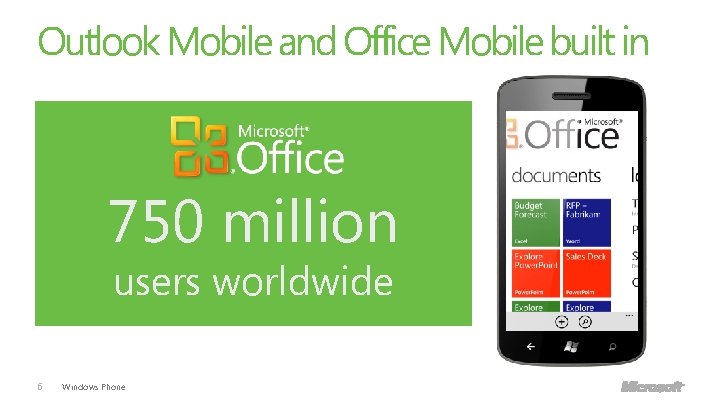 Outlook Mobile and Office Mobile built in Get to a new level of organized