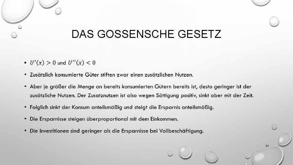 DAS GOSSENSCHE GESETZ • 31 