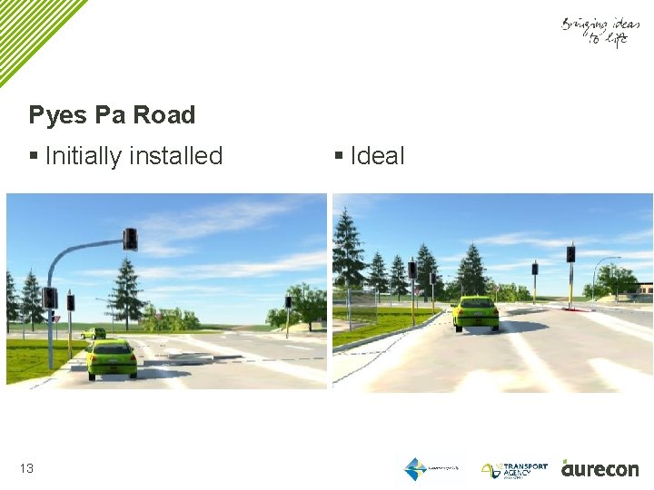 Pyes Pa Road § Initially installed 13 § Ideal 