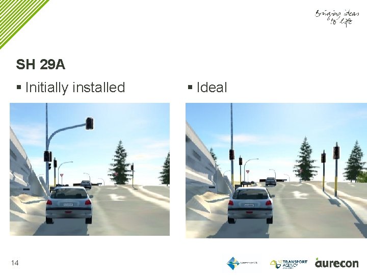 SH 29 A § Initially installed 14 § Ideal 