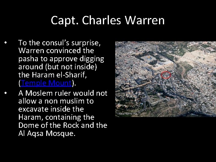Capt. Charles Warren • • To the consul’s surprise, Warren convinced the pasha to