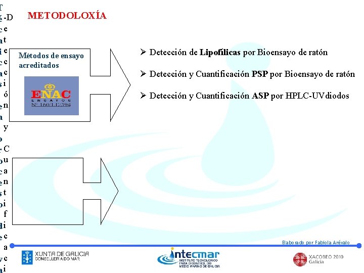 T METODOLOXÍA é -D ce nt i e Métodos de ensayo c c acreditados