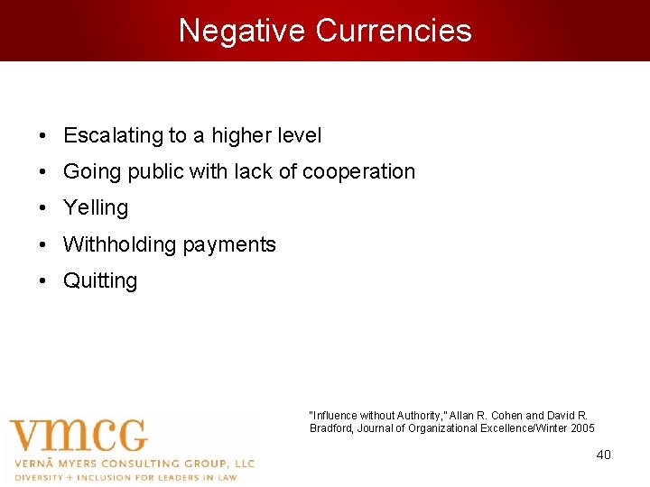 Negative Currencies • Escalating to a higher level • Going public with lack of