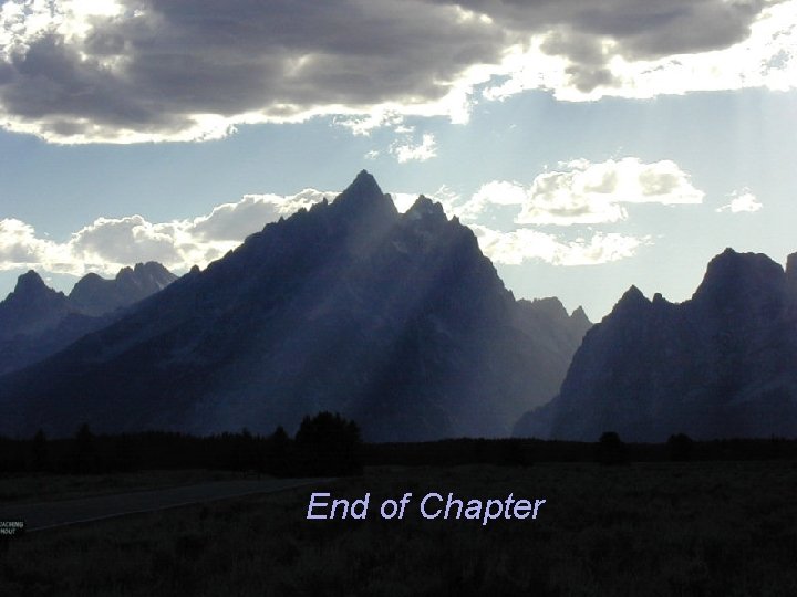 End of Chapter 